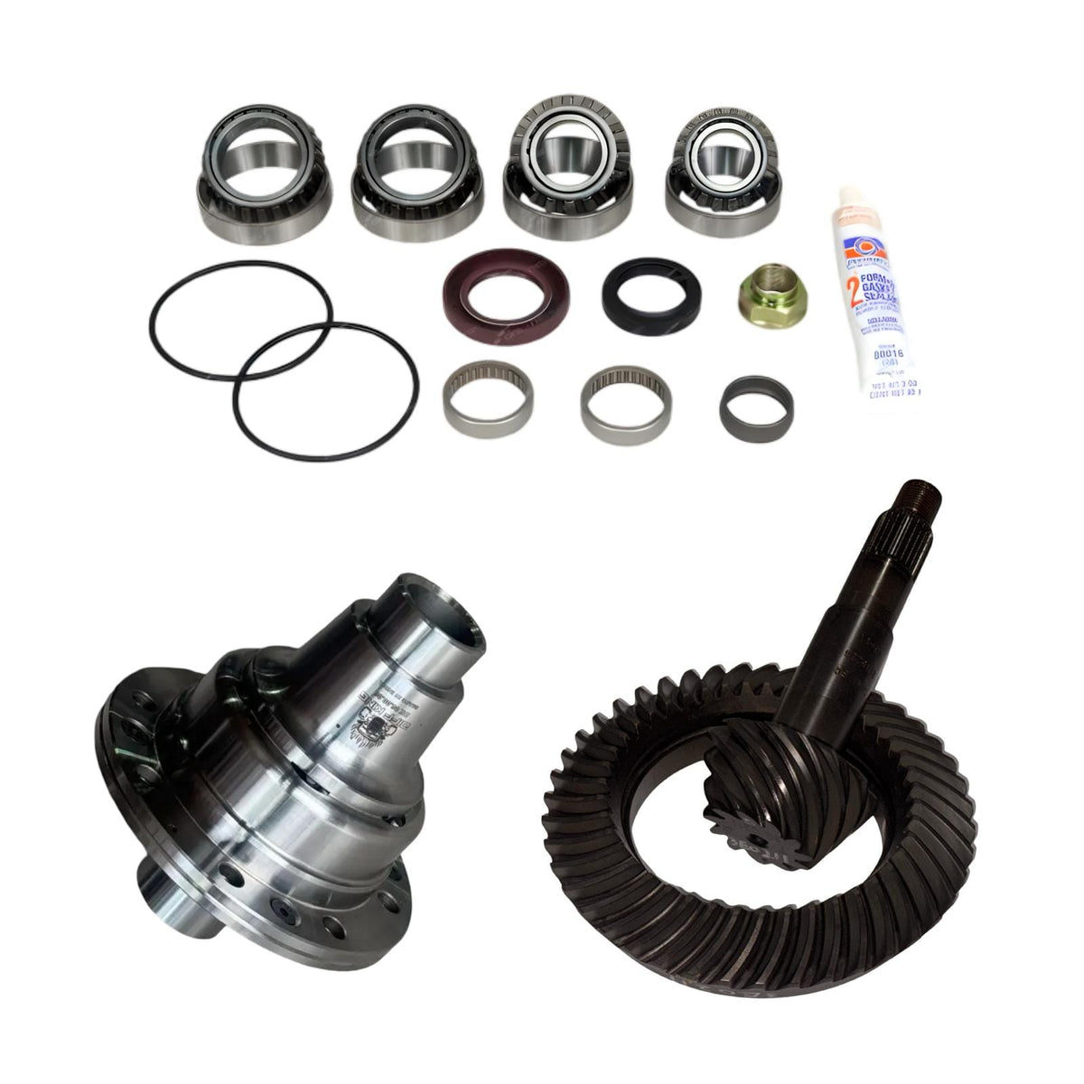 DiffKing M80 3.07 Ratio Crown Wheel & Pinion with Disctrac Helical LSD & Rebuild Kit — No Spigot